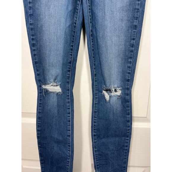 Paige Denim Verdugo Skinny Leg Med Wash Destructed Jeans Womens 27 Casual - Picture 4 of 9